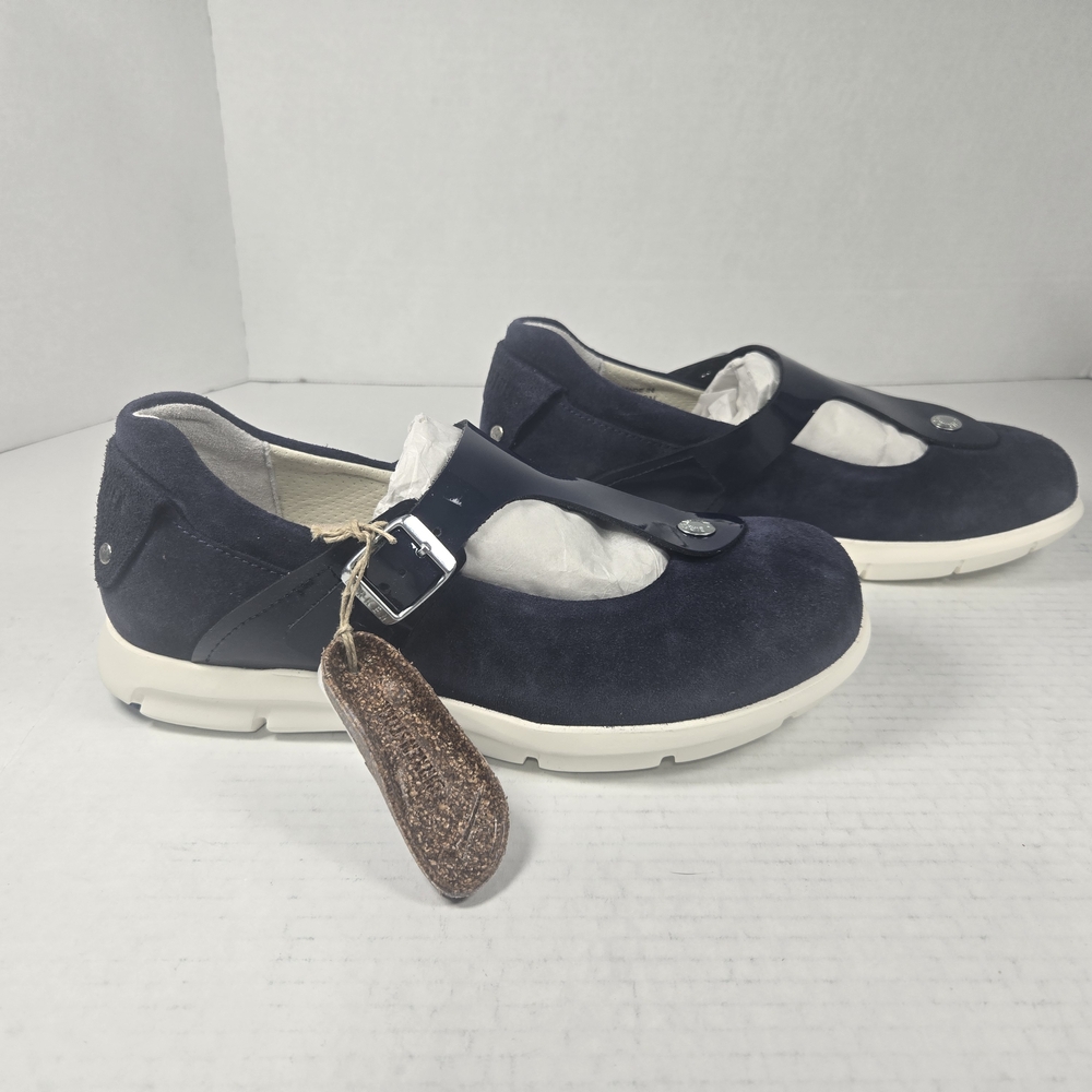 Birkenstock Women's Tralee Mary Jane Navy Suede Shoes Size EU 38 narrow US 7 - Picture 2 of 12